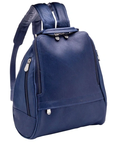Le Donne Leather Backpack In Blue