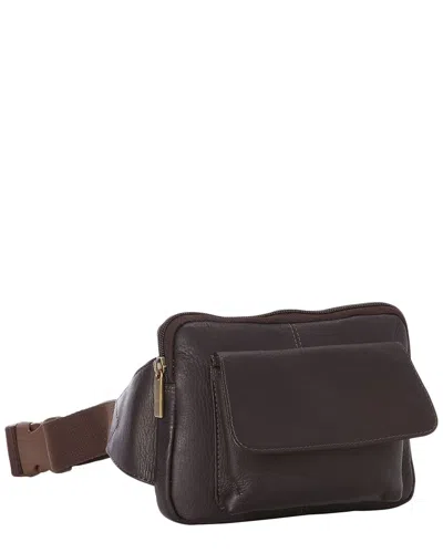 Le Donne Leather Waist Bag In Brown