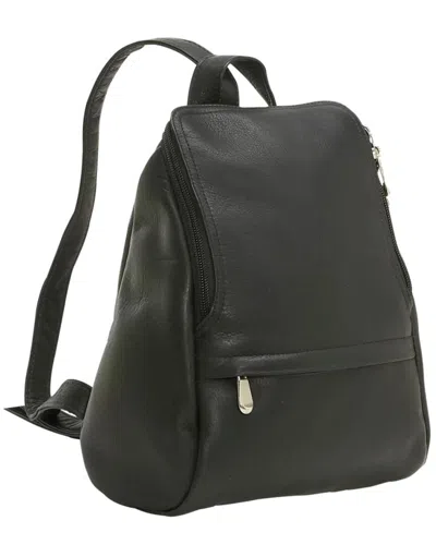 Le Donne Mini Leather Backpack Purse In Black