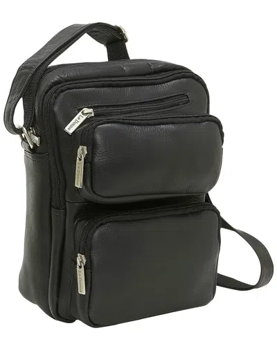 Le Donne Multi-pocket Leather Bag In Black