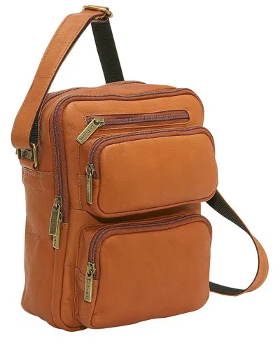 Le Donne Multi-pocket Leather Bag In Brown