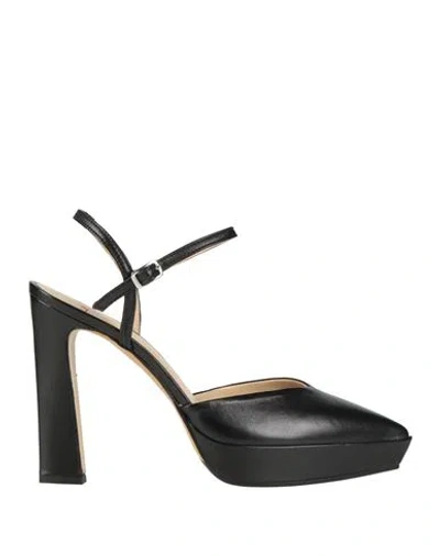Le Fabian Woman Pumps Black Size 10 Leather