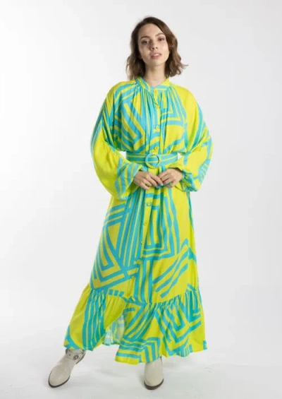 Le Fafo Laia Dress In Green