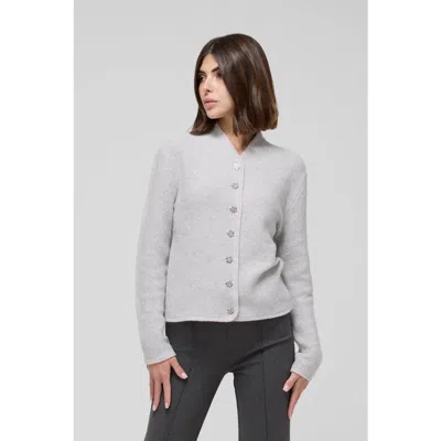 Le Fafo Loria Cardigan Sweater In Gray
