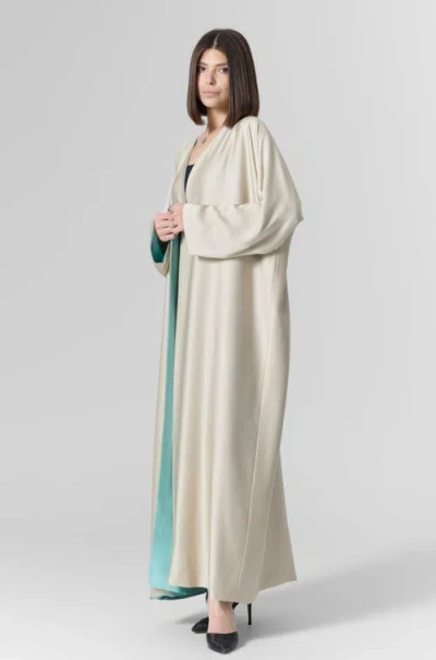 Le Fafo Luna Reversible Silk Cover-up/cardigan In Neutral