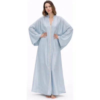 Le Fafo Metallic Silk Kaftan Gown In Multi