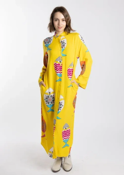 Le Fafo Silla Dress In Yellow