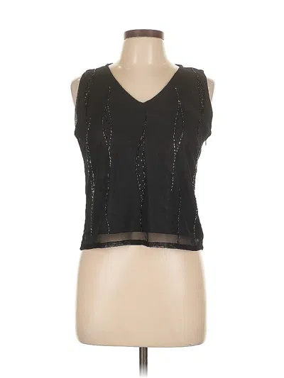 Pre-owned Le Fate Sleeveless Blouse In Black