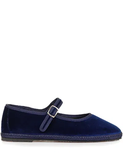 Le Friuliane Velvet Ballet Flats In Animal Print