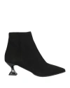 Le Gazzelle Woman Ankle Boots Black Size 5 Leather