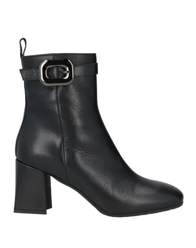 Le Gazzelle Woman Ankle Boots Black Size 9 Leather