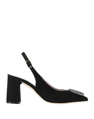 Le Gazzelle Woman Pumps Black Size 5 Leather