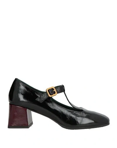 Le Gazzelle Woman Pumps Black Size 6 Leather