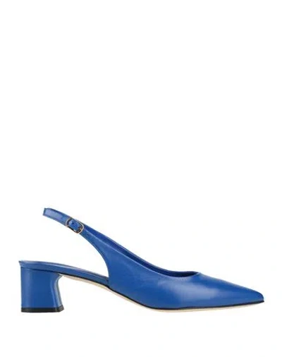 Le Gazzelle Woman Pumps Bright Blue Size 6 Leather