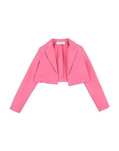 Le Gemelline By Feleppa Babies'  Toddler Girl Blazer Fuchsia Size 6 Polyester In Pink