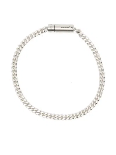 Le Gramme 11g Chain Cable Bracelet In Metallic