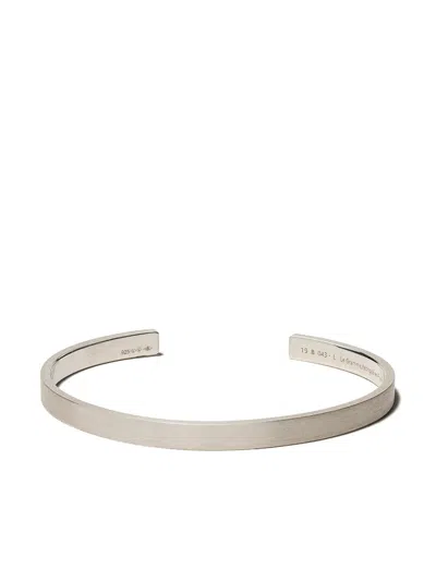 Le Gramme 15 Grams Ribbon Bracelet In Silver