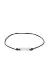 Le Gramme 17/10g Cord Bracelet In Silver/black