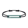 Le Gramme 1,7g Polished Sterling Silver Lacquered Cord Bracelet