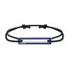 Le Gramme 1,7g Polished Sterling Silver Lacquered Cord Bracelet