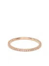 Le Gramme 18kt Red Gold 1g Diamond Pavé Ring In Red
