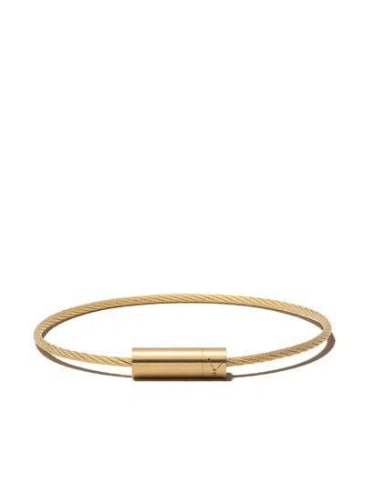 Le Gramme 18kt Yellow Brushed Gold 11 Grammes Cable Bracelet