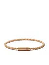 Le Gramme 18kt Yellow Brushed Gold Le 15 Grammes Beads Bracelet In Yellow Gold