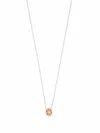 Le Gramme 18kt Yellow Gold And Sterling Silver Entrelacs Pendant Necklace In Silber