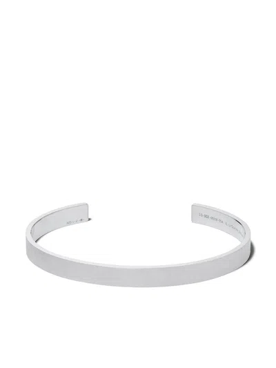 Le Gramme 21 Grams Ribbon Bracelet In Metallic