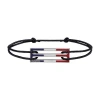 Le Gramme 2,5g Polished Sterling Silver Lacquered Cord Bracelet