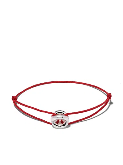 Le Gramme 3g Maillon Cord Bracelet In Red