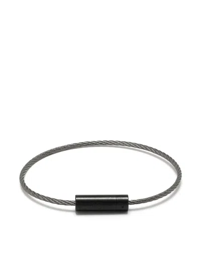 Le Gramme 5g Brushed Cable Bracelet In Metallic