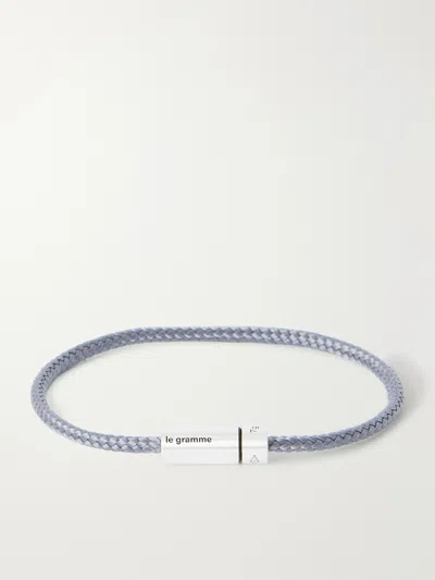 Le Gramme 5g Sterling Silver Woven Bracelet In Metallic