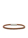 Le Gramme 7g Leather Cable Bracelet In Brown