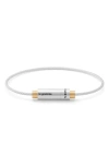 LE GRAMME 9G BRUSHED TWO-TONE CABLE BRACELET