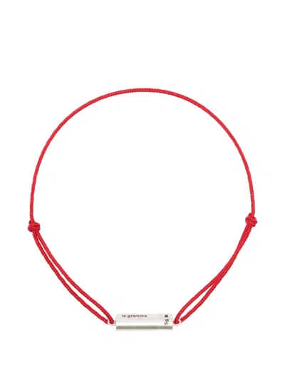 Le Gramme Adjustable-fastening Bracelet In Red