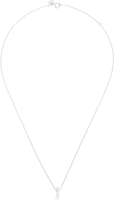 Le Gramme Alphabet 'a' Necklace In Silver