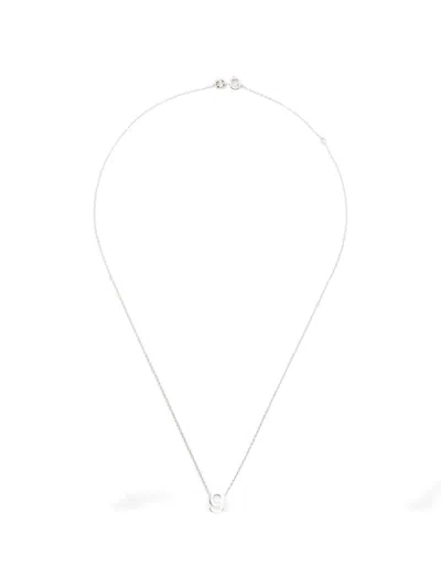 Le Gramme Alphabet Necklace In Metallic