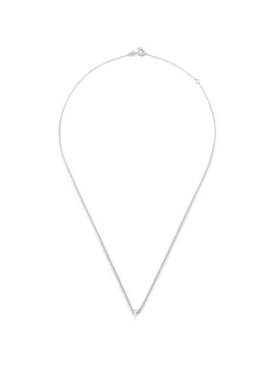 Le Gramme Alphabet Necklace In Metallic