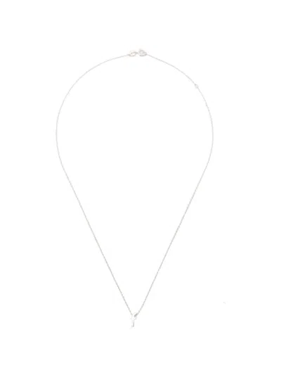 Le Gramme Alphabet Necklace In Metallic