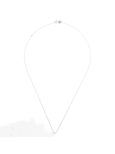 Le Gramme Alphabet Necklace In Metallic
