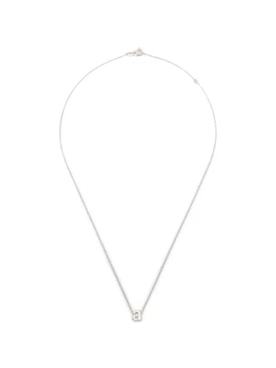 Le Gramme Alphabet Necklace In Metallic