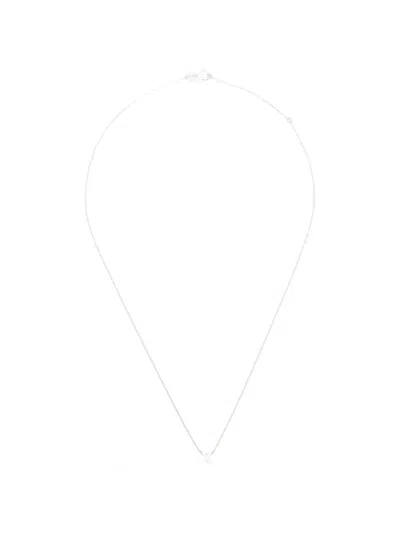 Le Gramme Alphabet Necklace In Metallic