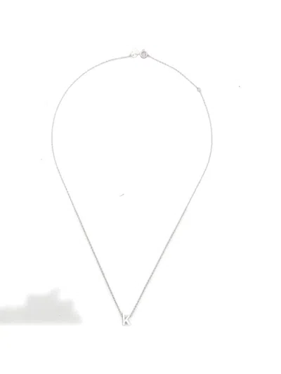 Le Gramme Alphabet Necklace In Silver