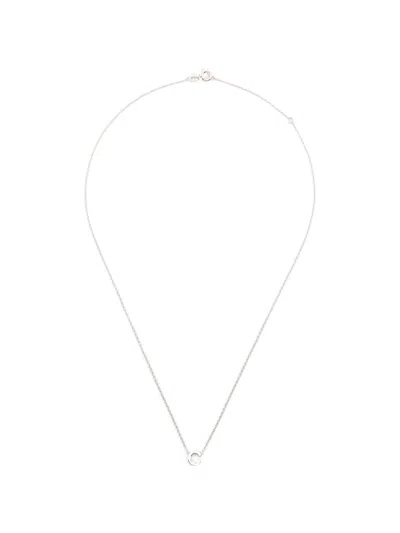 Le Gramme Alphabet Necklace In Silver
