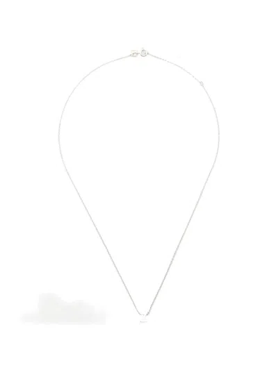 Le Gramme Alphabet Necklace In Silver