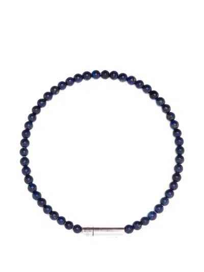 Le Gramme Beaded Bracelet In Blue