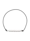 Le Gramme Beaded Cord Bracelet In Silver