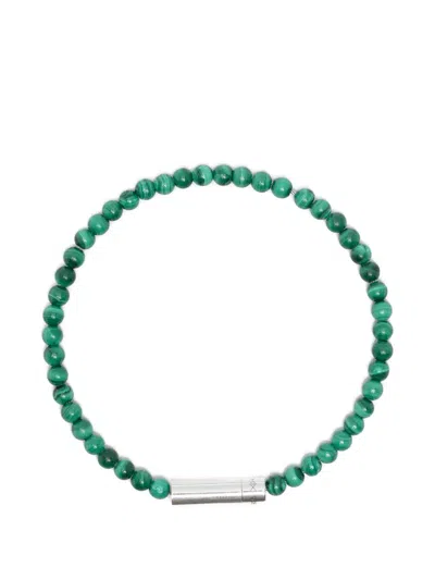 Le Gramme Beads Bracelet In Green