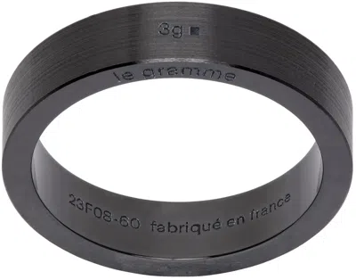 Le Gramme Black 'la 3g' Ribbon Ring